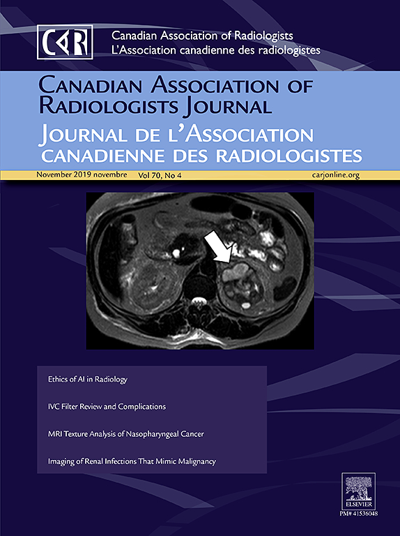 Go to journal home page - Canadian Association of Radiologists Journal